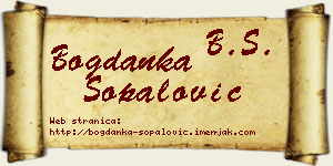 Bogdanka Šopalović vizit kartica
